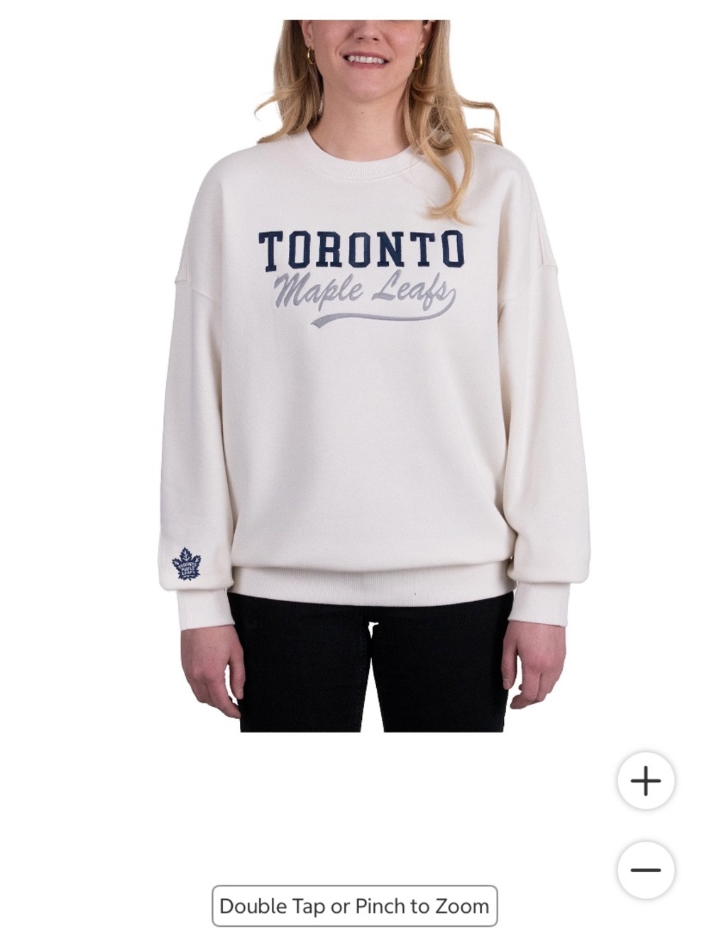 Toronto Maple Leafs Ivory Crewneck Sweatshirt